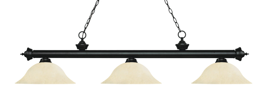 Z-Lite Riviera 200-3MB-GM16 Pendant Light - Matte Black