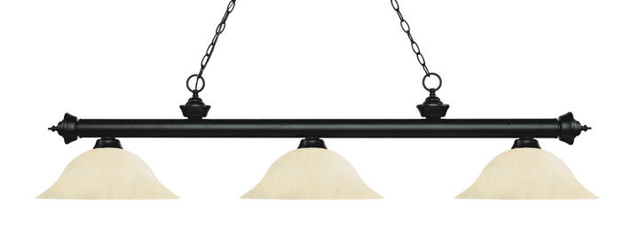 Z-Lite Riviera 200-3MB-GM16 Pendant Light - Matte Black