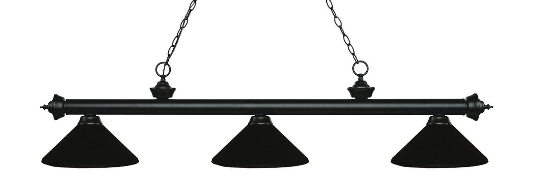 Z-Lite Riviera 200-3MB-MMB Pendant Light - Matte Black