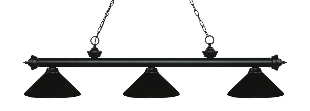 Z-Lite Riviera 200-3MB-MMB Pendant Light - Matte Black