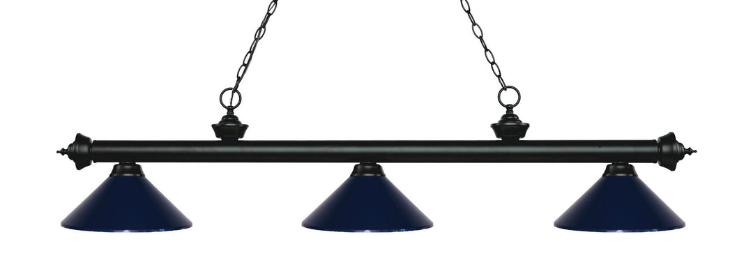 Z-Lite Riviera 200-3MB-MNB Pendant Light - Matte Black