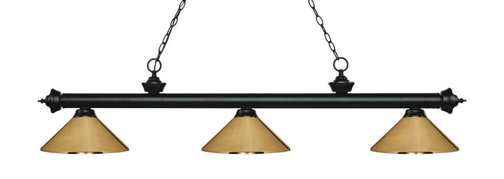 Z-Lite Riviera 200-3MB-MPB Pendant Light - Matte Black