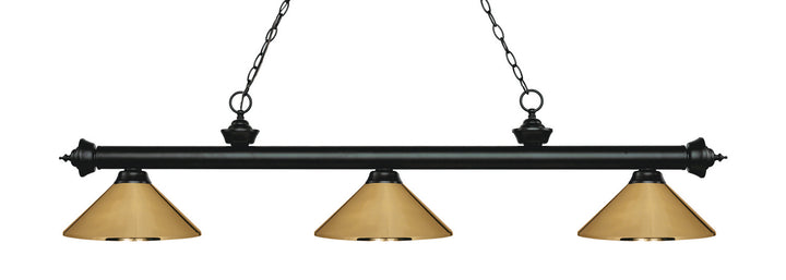 Z-Lite Riviera 200-3MB-MPB Pendant Light - Matte Black