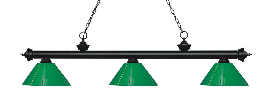 Z-Lite Riviera 200-3MB-PGR Pendant Light - Matte Black