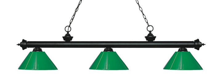 Z-Lite Riviera 200-3MB-PGR Pendant Light - Matte Black