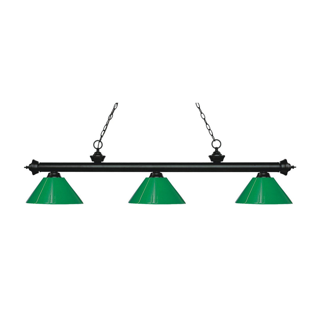 Z-Lite Riviera 200-3MB-PGR Pendant Light - Matte Black