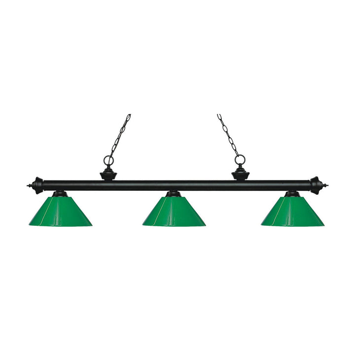 Z-Lite Riviera 200-3MB-PGR Pendant Light - Matte Black