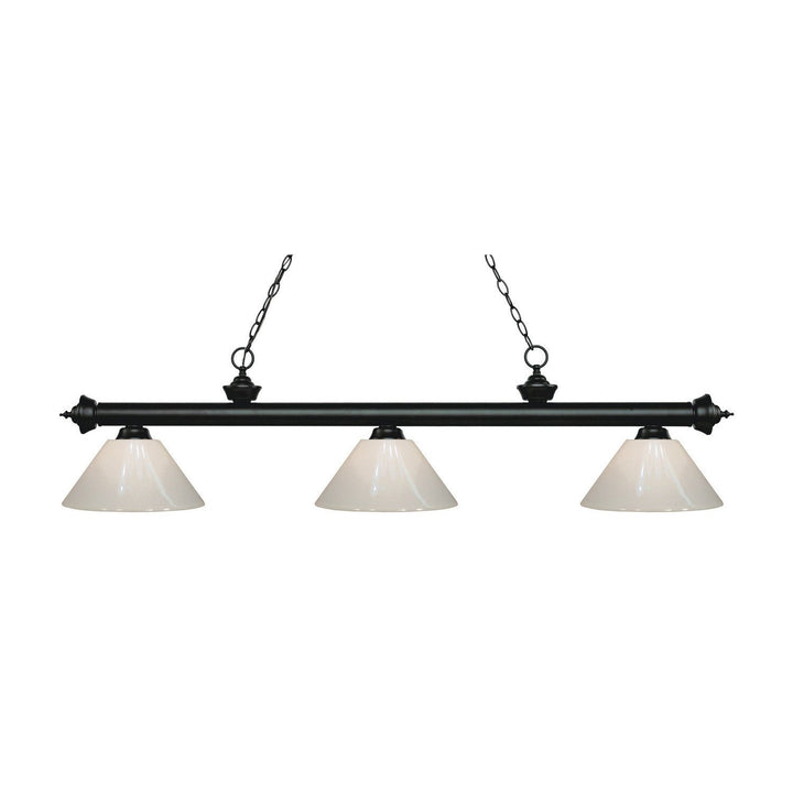 Z-Lite Riviera 200-3MB-PWH Pendant Light - Matte Black