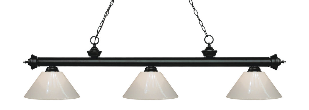 Z-Lite Riviera 200-3MB-PWH Pendant Light - Matte Black
