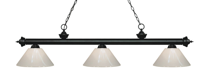Z-Lite Riviera 200-3MB-PWH Pendant Light - Matte Black