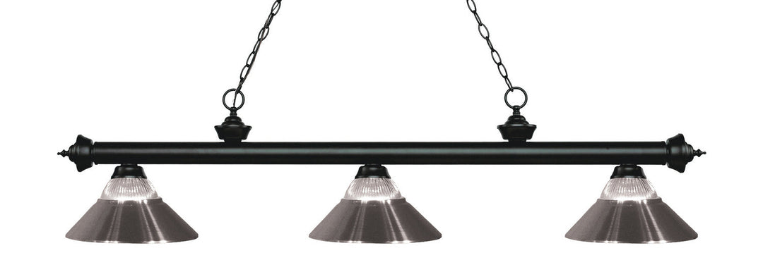 Z-Lite Riviera 200-3MB-RBN Pendant Light - Matte Black