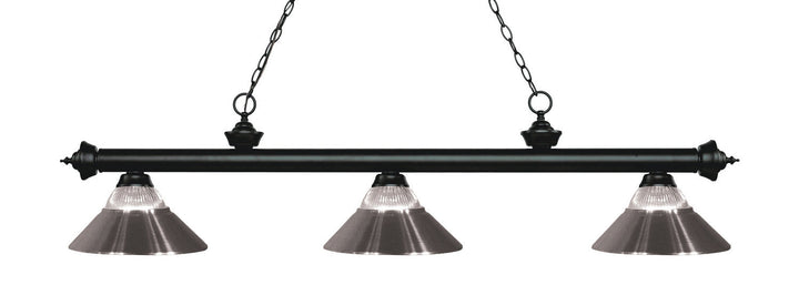 Z-Lite Riviera 200-3MB-RBN Pendant Light - Matte Black