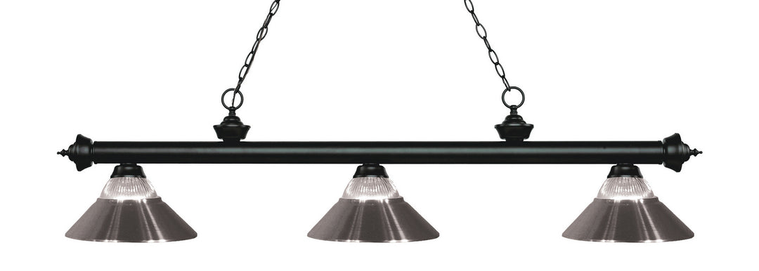 Z-Lite Riviera 200-3MB-RBN Pendant Light - Matte Black