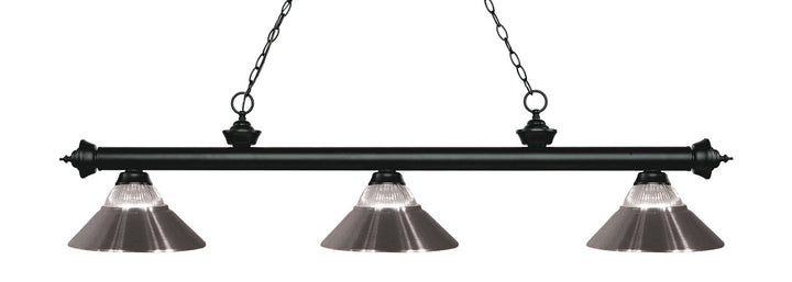 Z-Lite Riviera 200-3MB-RBN Pendant Light - Matte Black