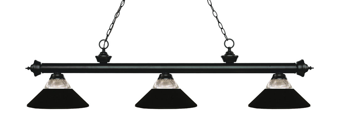 Z-Lite Riviera 200-3MB-RMB Pendant Light - Matte Black
