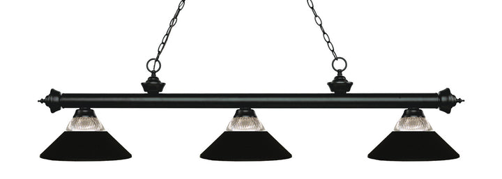 Z-Lite Riviera 200-3MB-RMB Pendant Light - Matte Black