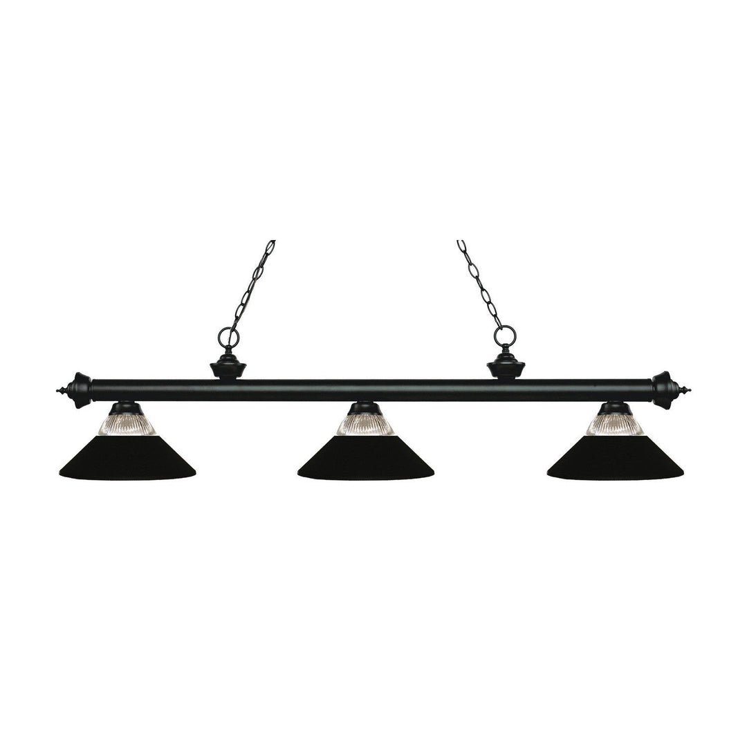 Z-Lite Riviera 200-3MB-RMB Pendant Light - Matte Black