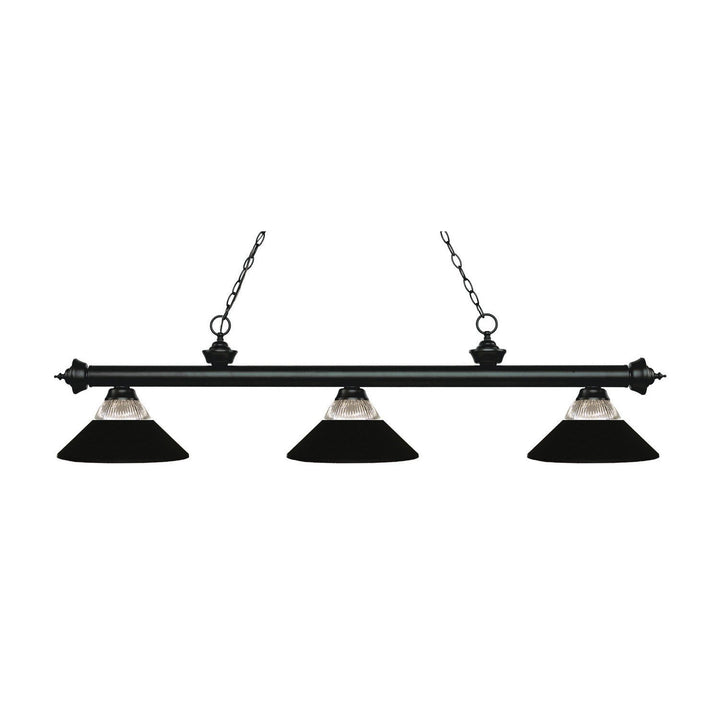 Z-Lite Riviera 200-3MB-RMB Pendant Light - Matte Black