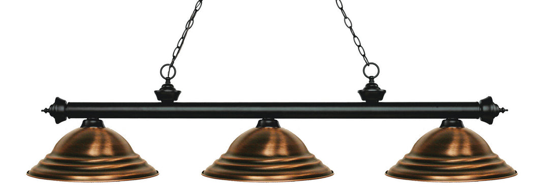 Z-Lite Riviera 200-3MB-SAC Pendant Light - Matte Black