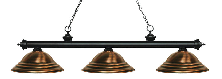 Z-Lite Riviera 200-3MB-SAC Pendant Light - Matte Black
