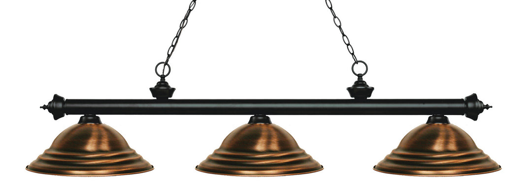 Z-Lite Riviera 200-3MB-SAC Pendant Light - Matte Black