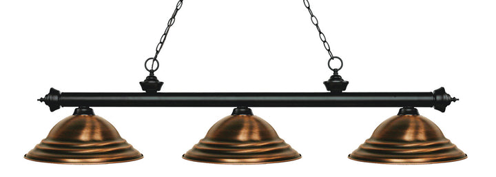 Z-Lite Riviera 200-3MB-SAC Pendant Light - Matte Black