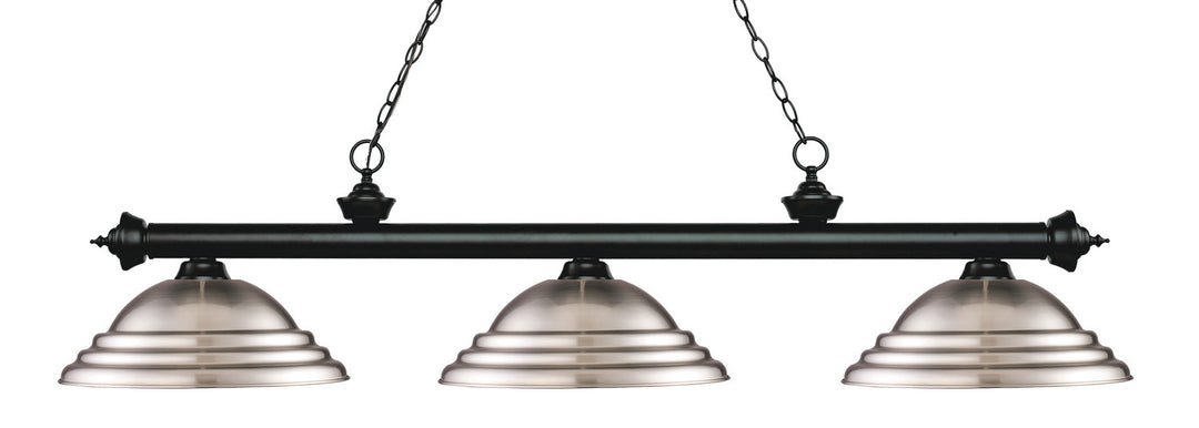 Z-Lite Riviera 200-3MB-SBN Pendant Light - Matte Black