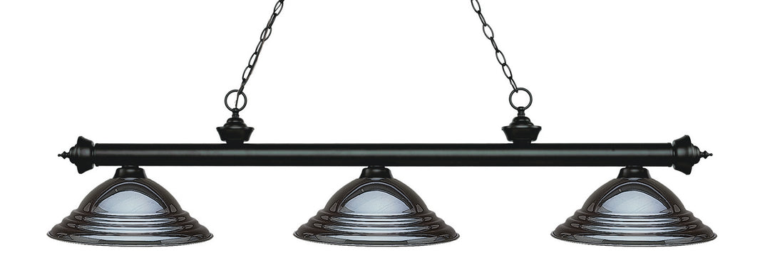 Z-Lite Riviera 200-3MB-SGM Pendant Light - Matte Black