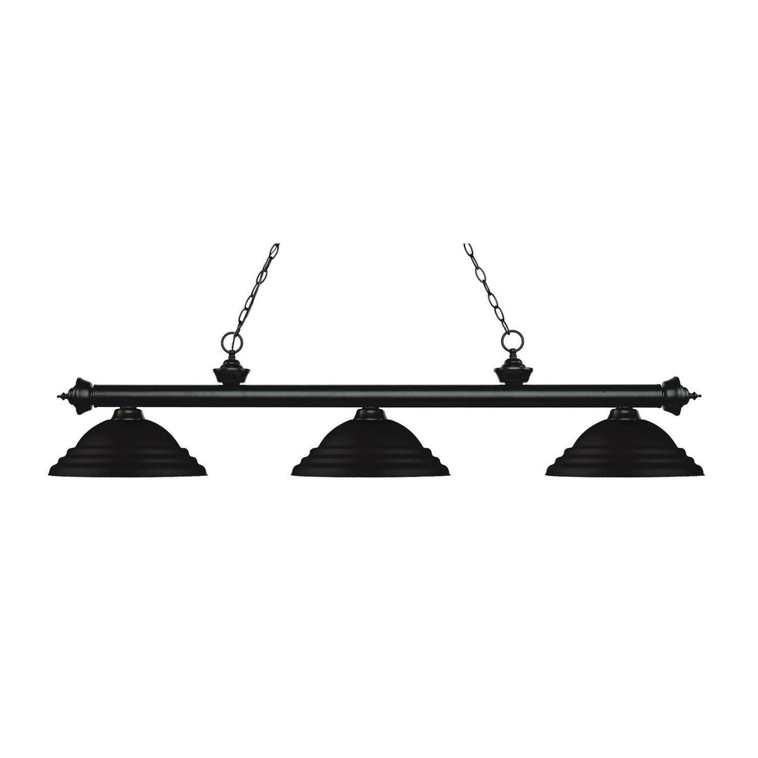 Z-Lite Riviera 200-3MB-SMB Pendant Light - Matte Black