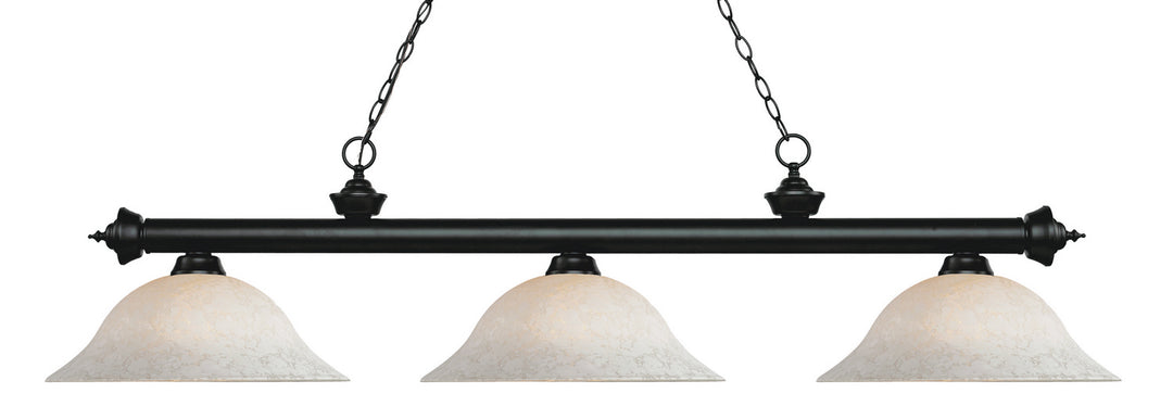 Z-Lite Riviera 200-3MB-WM16 Pendant Light - Matte Black