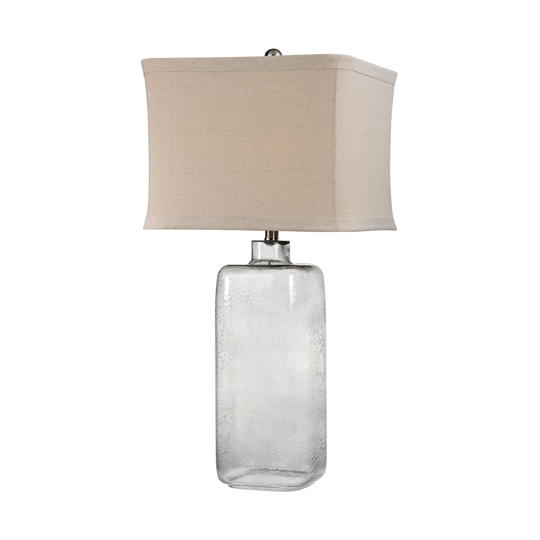 Elk Lighting D2776  Hammered Glass Lamp Gray
