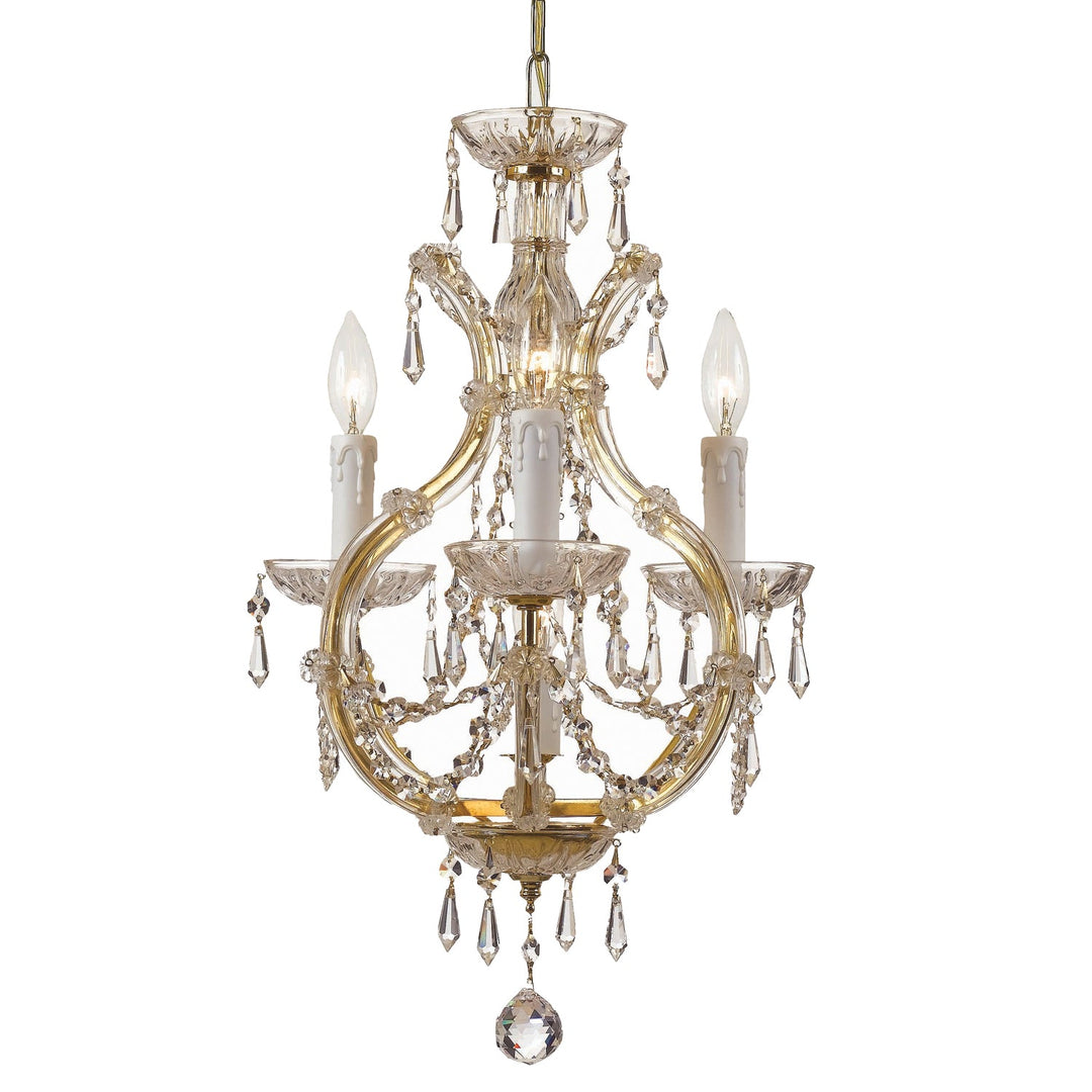 Crystorama Maria Theresa 4473-GD-CL-I Chandelier Light - Gold