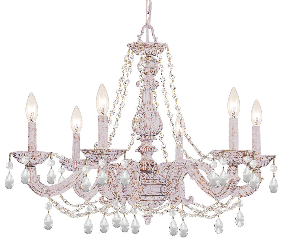 Crystorama Paris Market 5026-AW-CL-I Chandelier Light - Antique White