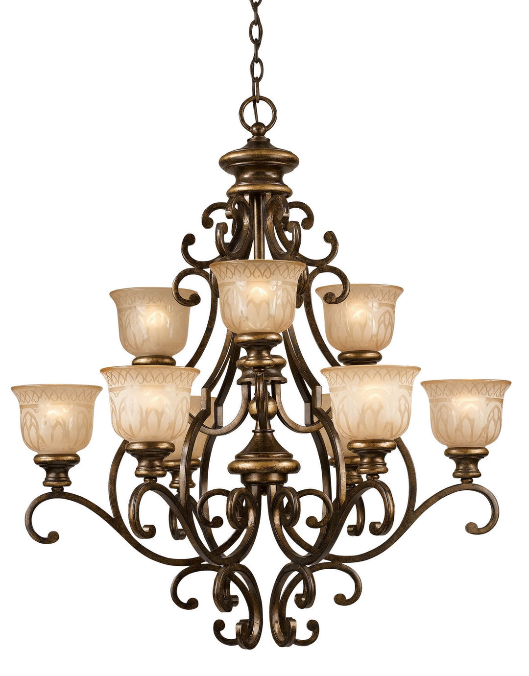 Crystorama Norwalk 7409-BU Chandelier Light - Bronze Umber