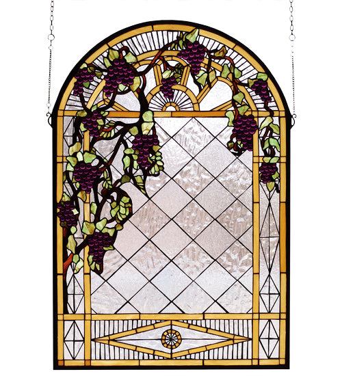 Meyda Tiffany Lighting 66048 Grape Diamond Trellis Window Mirror Bronze / Dark