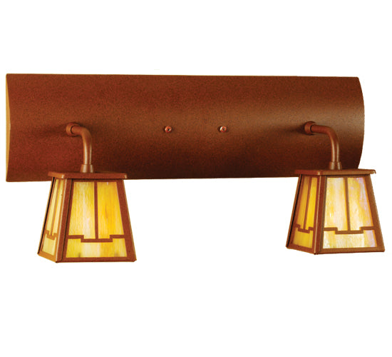 Meyda Tiffany Bungalow 66086 Bath Vanity Light 18 in. wide - Rust