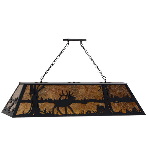 Meyda Tiffany Elk At Lake 66092 Pendant Light - Rust