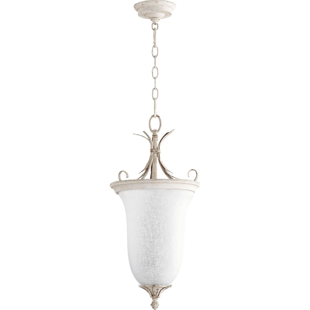 Quorum Flora 6872-2-70 Pendant Light - Persian White w/ White Linen