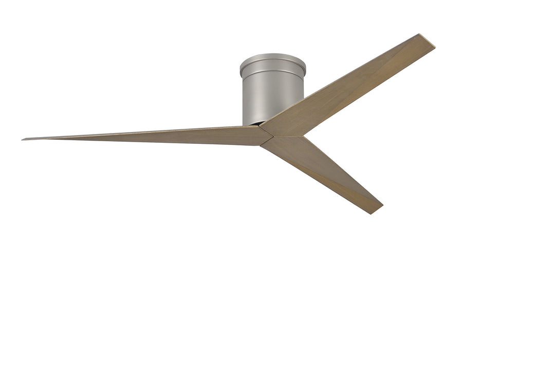 Matthews Fan Company Eliza EKH-BN-GA Ceiling Fan 56 - Brushed Nickel, Gray Ash Tone/