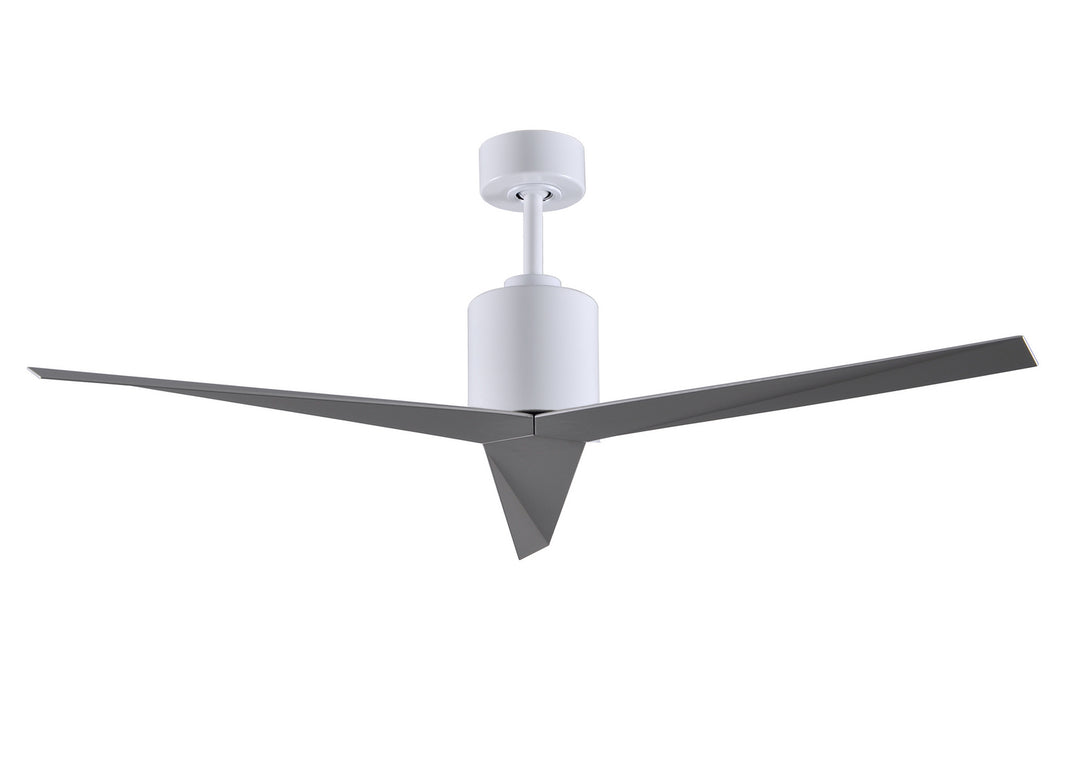 Matthews Fan Company Eliza EK-WH-BN Ceiling Fan 56 - Gloss White, Brushed Nickel/