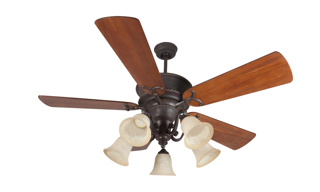 Craftmade Riata K11155 Ceiling Fan 54 - Aged Bronze Textured, Distressed Teak/