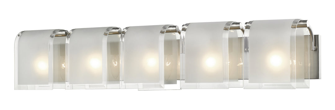 Z-Lite Zephyr 169-5V-BN Bath Vanity Light 39 in. wide - Brushed Nickel