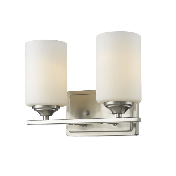 Z-Lite Bordeaux 435-2V-BN Bath Vanity Light 12 in. wide - Brushed Nickel