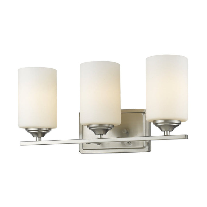 Z-Lite Bordeaux 435-3V-BN Bath Vanity Light 18 in. wide - Brushed Nickel