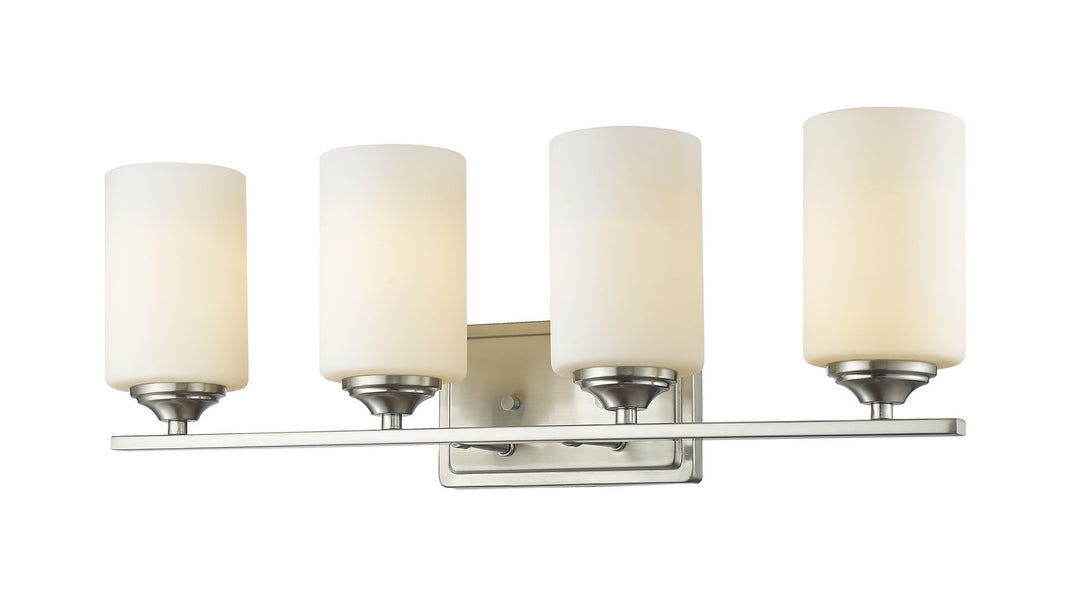 Z-Lite Bordeaux 435-4V-BN Bath Vanity Light 24 in. wide - Brushed Nickel