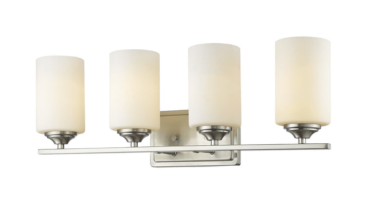 Z-Lite Bordeaux 435-4V-BN Bath Vanity Light 24 in. wide - Brushed Nickel