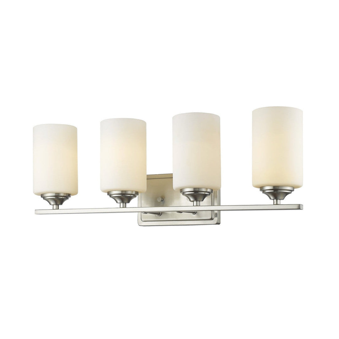 Z-Lite Bordeaux 435-4V-BN Bath Vanity Light 24 in. wide - Brushed Nickel