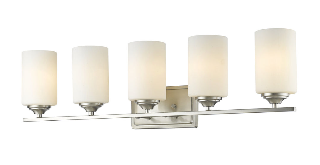 Z-Lite Bordeaux 435-5V-BN Bath Vanity Light 31 in. wide - Brushed Nickel