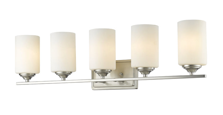 Z-Lite Bordeaux 435-5V-BN Bath Vanity Light 31 in. wide - Brushed Nickel