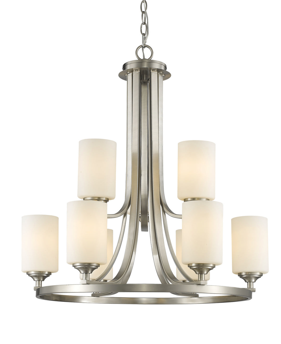 Z-Lite Bordeaux 435-9BN Chandelier Light - Brushed Nickel